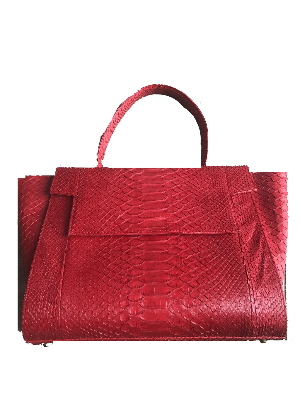 Red Python Handbag by VRC