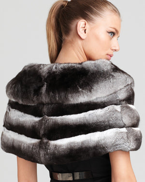 The Fur Salon Chinchilla Fur Cape Saks Off Fifth