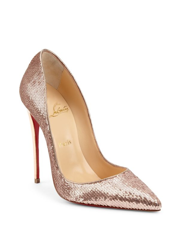 Christian Louboutin So Kate Sequined Red Sole Pump
